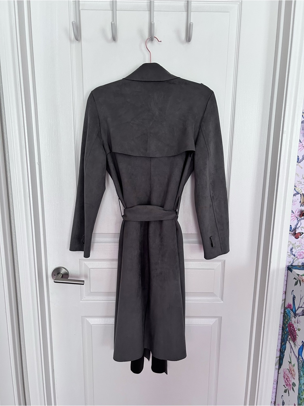 Love Token Suede Trench Coat - Picture 4 of 4